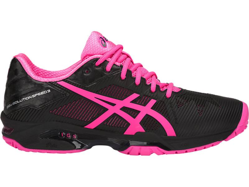 Sapatilhas Tenis Asics GEL-SOLUTION SPEED 3 Mulher Pretas, 0647A485.740